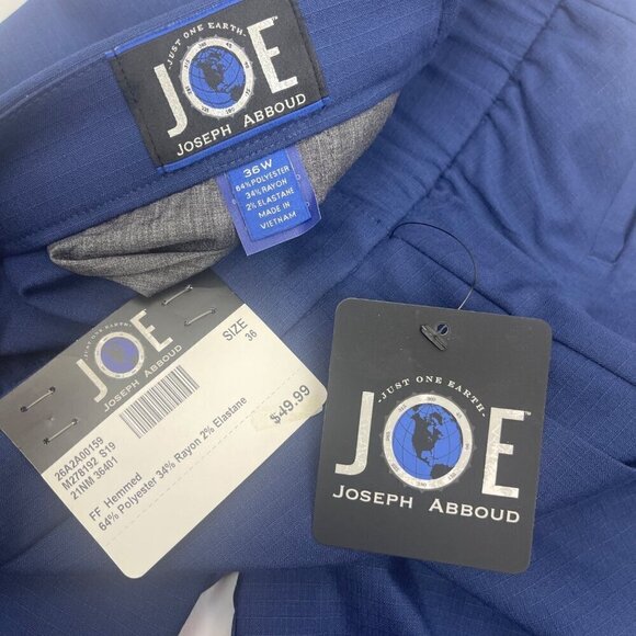 Joseph Abboud Modern Fit Shorts Cobalt Blue Size 36 - Picture 8 of 8